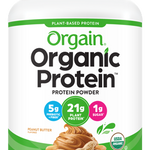 Organic Protein Powder Plant Based Peanut Butter 20 Servings