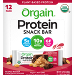 Organic Protein Snack Bar Peanut Butter Chocolate Chunk 12 Bars