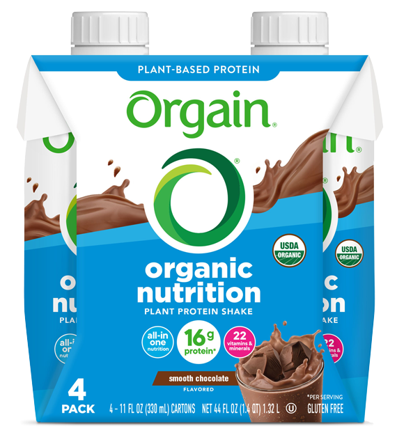 Vegan Organic Nutrition Shake Smooth Chocolate 4 Pack