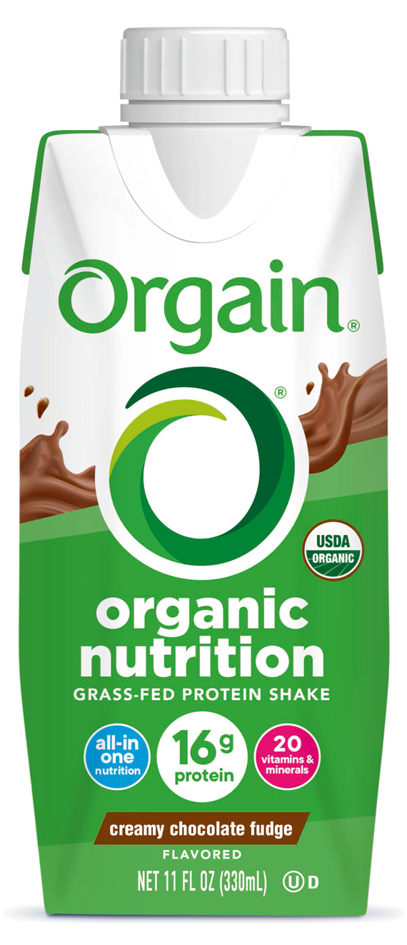 Organic Nutrition Shake Creamy Chocolate Fudge Single Serving Pack