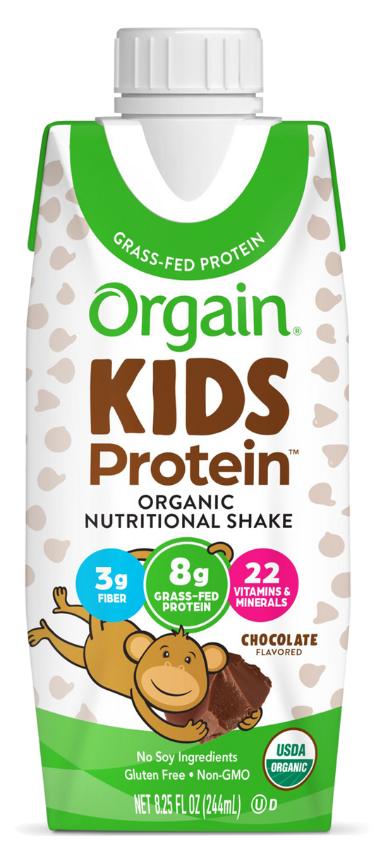 Kids Protein Organic Nutrition Shake Chocolate Single Serving Pack