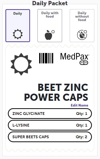 Beet Zinc Power Caps