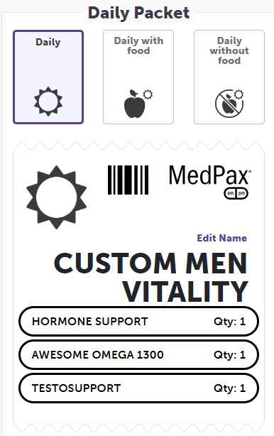 Custom Men's Vitality